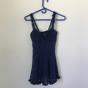 Vintage Blue Lace Lingerie